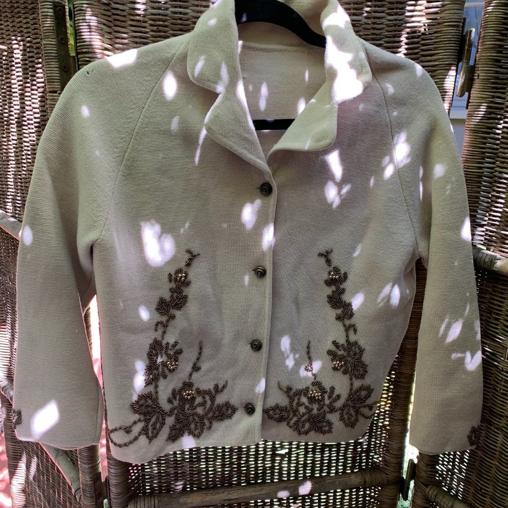 Vintage sequin detail jacket